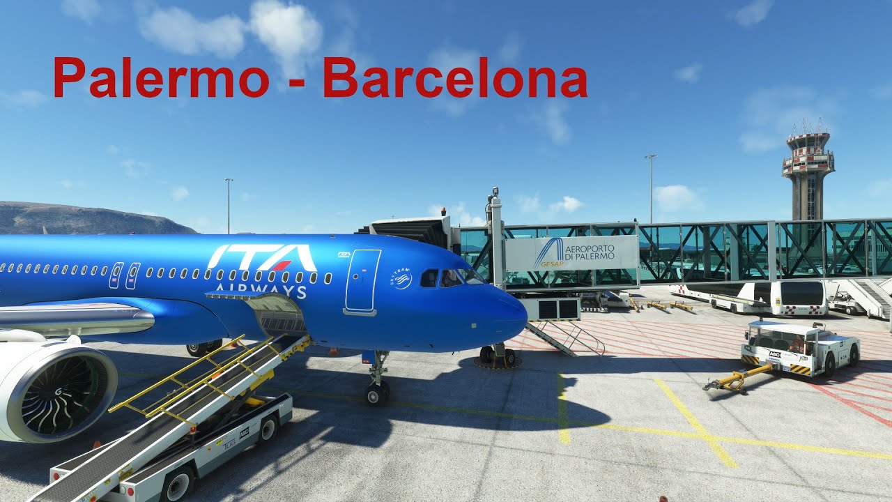 Atterraggio PERICOLOSO! | Flight Simulator – A320 – Palermo | Barcelona – GSX