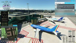 (4K) Flight Simulator - A320Neo - da Milano a Roma