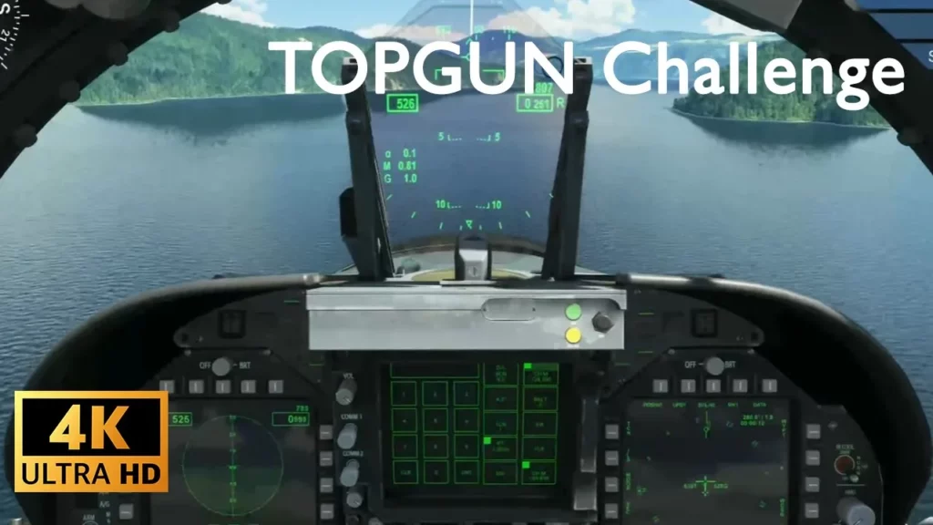(4K) Flight Simulator | TOPGUN | MAVERICK | sfida a bassa quota